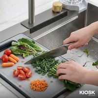 KIOSK Kitchen Cabinet with SinkSUS304 Smart Faucet & Full Accessories-15